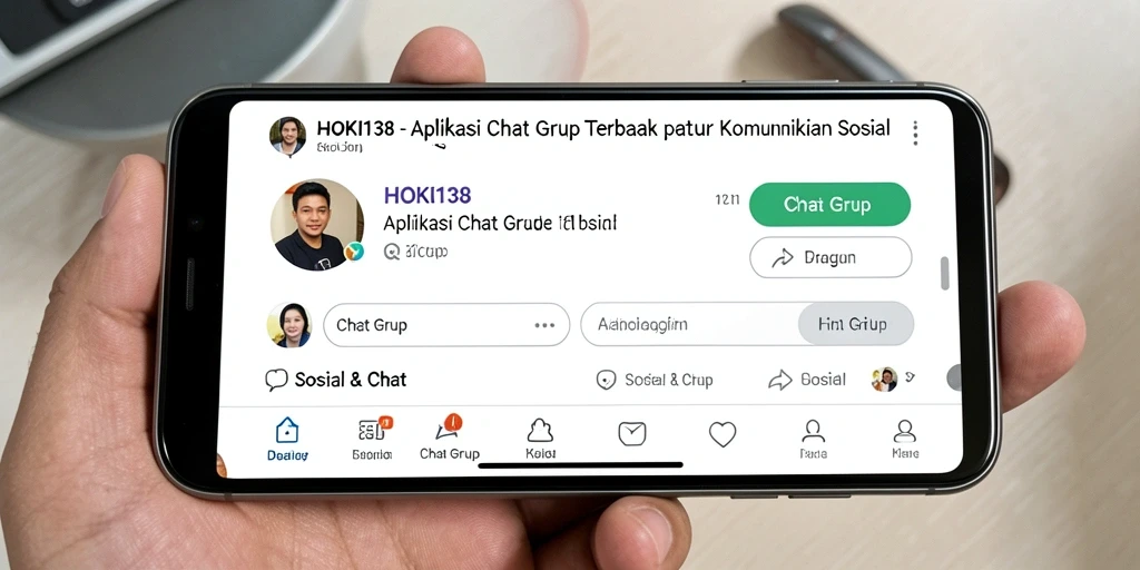 Tampilan antarmuka grup chatting HOKI138 yang menarik dan interaktif.