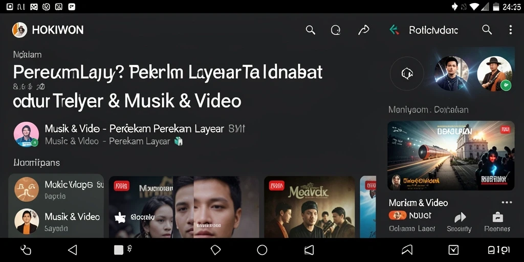 Antarmuka HOKIWON untuk perekaman layar yang intuitif.