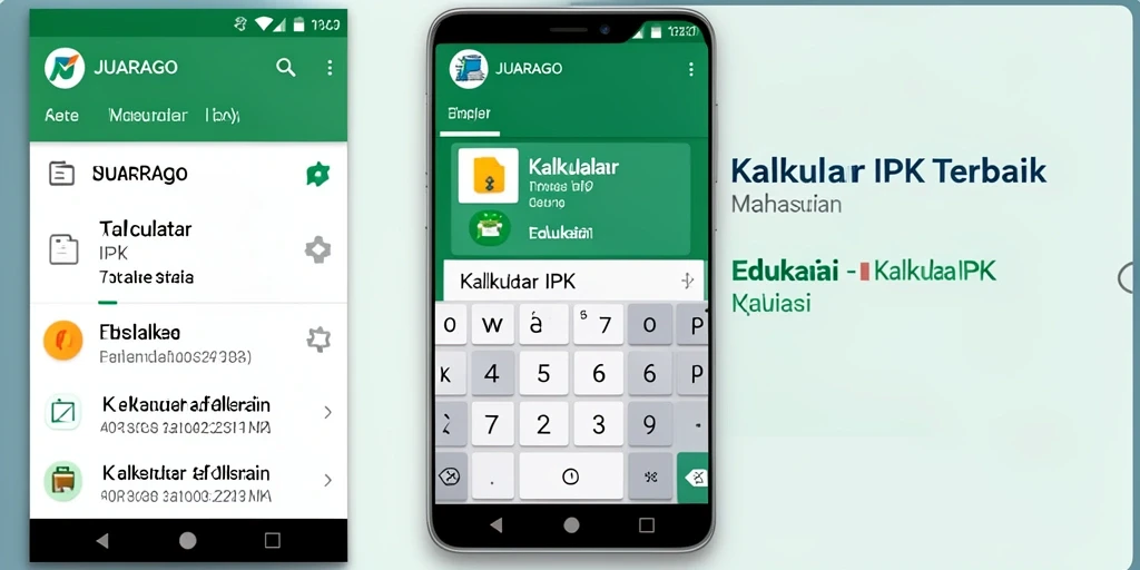 Antarmuka JUARAGO yang sederhana dan intuitif untuk kalkulator IPK.