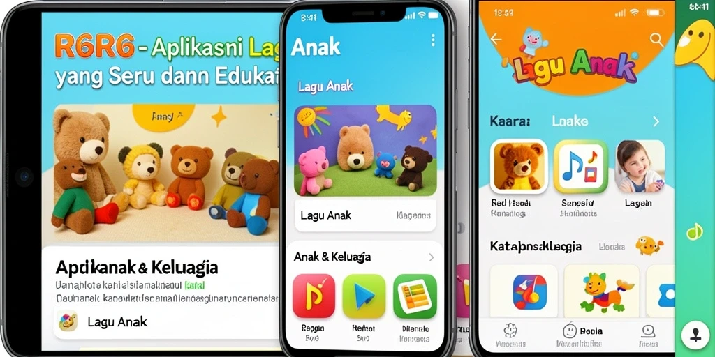 Antarmuka R6R6 yang ceria dan mendidik untuk anak-anak.