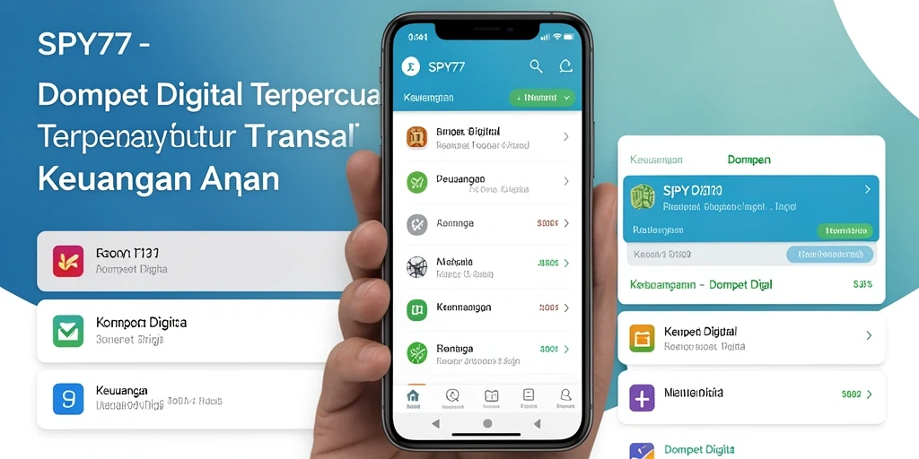 Antarmuka SPY77 yang ramah pengguna untuk Dompet Digital.